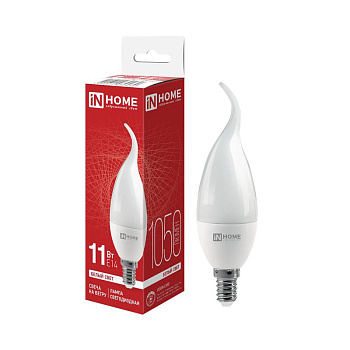 Лампа светодиодная LED-СВЕЧА НА ВЕТРУ-VC 11Вт свеча на ветру 4000К нейтр. бел. E14 1050лм 230В IN HOME 4690612030470