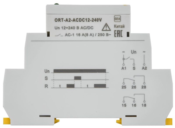 Реле задержки включения ORT 2 контакта 12-240В AC/DC IEK ORT-A2-ACDC12-240V