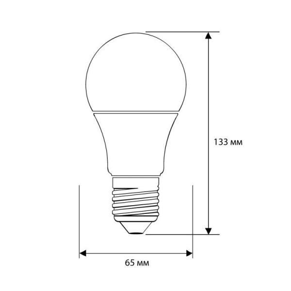 Лампа светодиодная LED25-A65/865/E27 25Вт грушевидная матовая 6500К холод. бел. E27 220В Camelion 13573