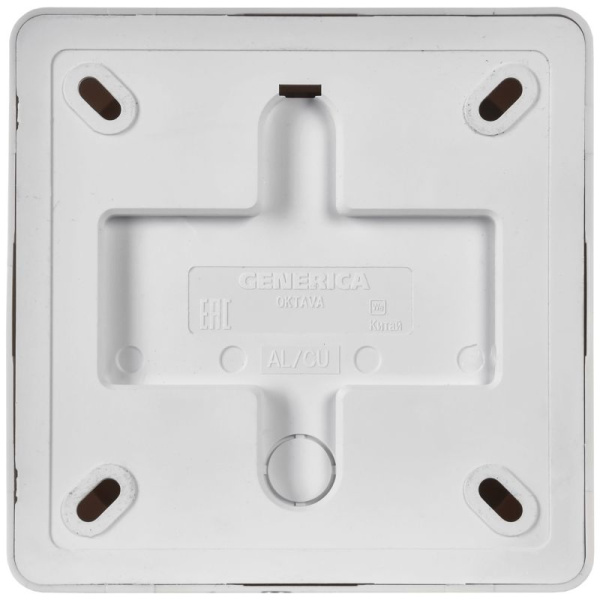Розетка 4-м ОП Октава 10А IP20 без заземл. бел. GENERICA ERO40-K01-10-DC