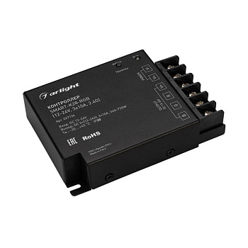 Контроллер SMART-K28-RGB (12-24В 3х10А 2.4G) (IP20 металл) Arlight 027134