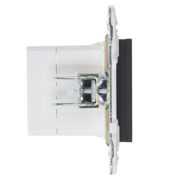 Розетка USB A+C 3.1А SKANDY SK-R14G графит IEK SK-U22-D31-K53