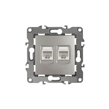 Розетка компьютерная 2-м Эра12 RJ45 12-3108-15 перламутр Эра Б0019357