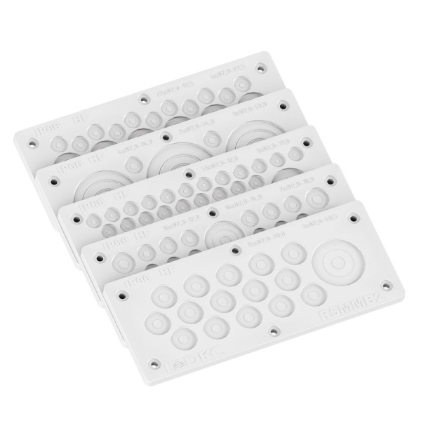 Ввод кабельный мембранный EPDM IP66 -70..+90град.C 216х89мм 4хd20-140мм 2хd20-540мм 1хd20-590мм DKC R5MMB5