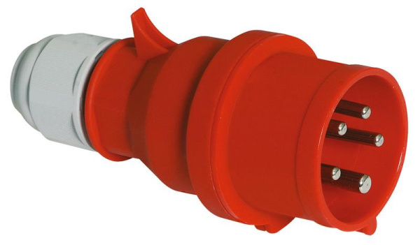 Вилка кабельная 32А 5п 3P+N+PE 6ч 400В IP44 Quick-Connect Bals 2148