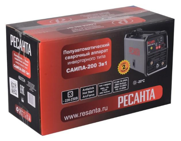 Аппарат сварочный полуавтоматический САИПА-200 3в1 Ресанта 65/234