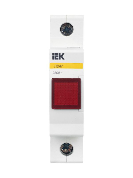 Лампа сигнальная ЛС-47 красн. KARAT IEK MLS10-230-K04