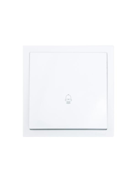 Кнопка звонка СП ZIMA IP20 безвинтов. зажим механизм бел. LEZARD 704-0288-103QC