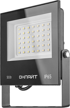Прожектор светодиодный 71 659 OFL-50-4K-BL-IP65-LED 50Вт 4000К IP65 4000лм черн. ОНЛАЙТ 71659