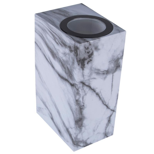 Светильник уличный MARBLE UUL-P42A 2х6Вт IP65 под две лампы GU10 архитектурный накладной корпус мрамор Uniel UL-00011362