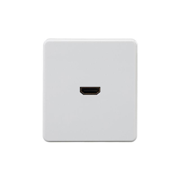 Розетка СП ROUND HDMI IP20 перламутр Kranz KR-78-0730-1