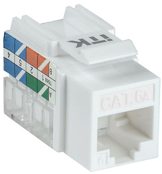 Модуль Keystone Jack кат.6A UTP 110 IDC 90 град. (уп.20шт) ITK CS1-1C6AU-11