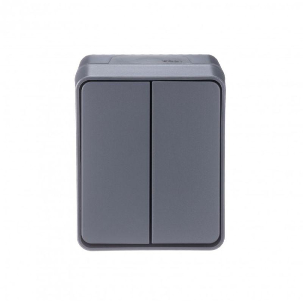 Выключатель 2-кл. ОП AtlasDesign PROFI IP54 10AX антрацит SE ATN544051