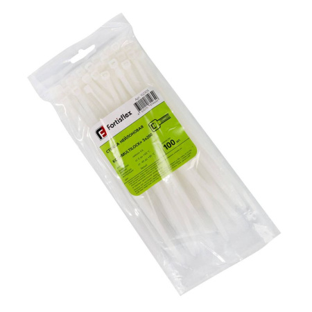 Хомут нейлоновый КСС MULTILOCK 5х200 бел. (уп.100шт) Fortisflex 102305
