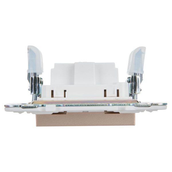 Розетка SKANDY 10А без заземл. без защ. шторок SK-R02Sa песочн. IEK SK-R10-10-K98