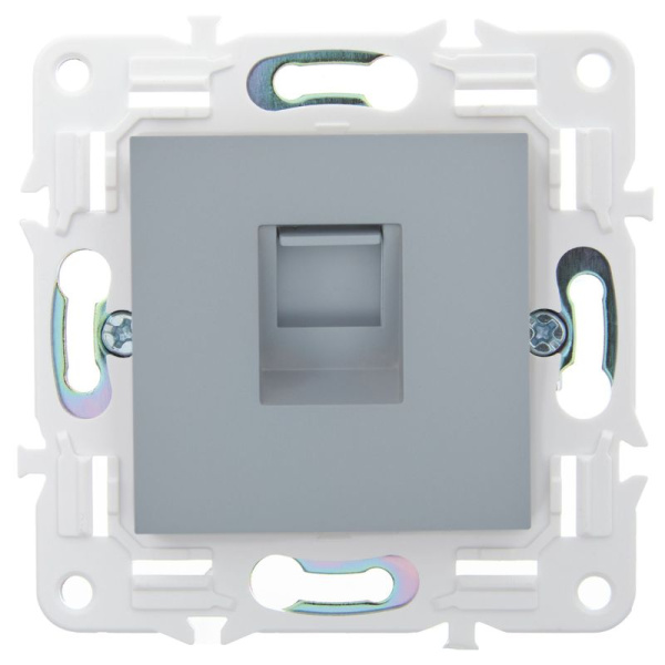 Розетка компьютерная RJ45 кат.5E SKANDY SK-K01Gr сер. IEK SK-K10-1-K03