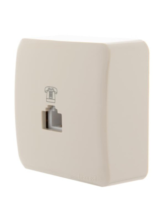 Розетка телефонная Viola RJ11 евро стандарт крем. LEZARD 751-0300-137