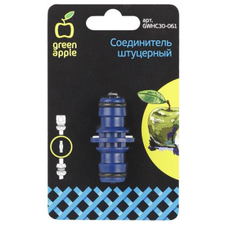 Соединитель-коннектор штуцерный (30/300) GWHC30-061 Green Apple Б0003120