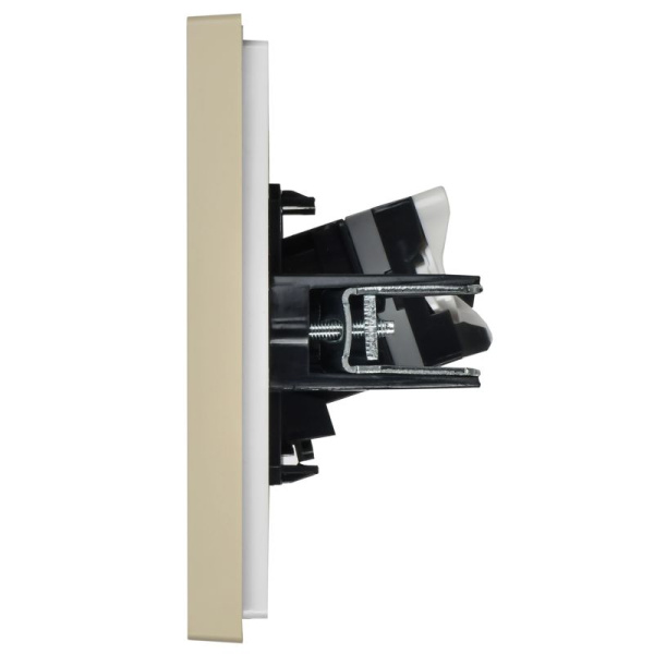 Розетка компьютерная 2-м RJ45 кат.5E FORTE&PIANO FP433 ваниль IEK FP-K20-1-K10