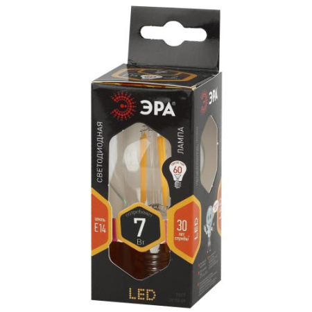 Лампа светодиодная филаментная F-LED P45-7w-827-E14 Эра Б0027946