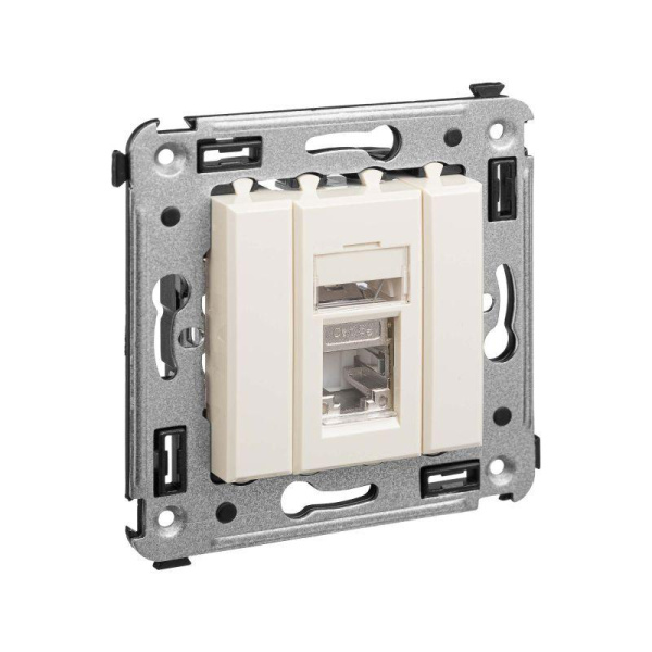 Розетка компьютерная 1-м СП Avanti "Ванильная дымка" RJ45 кат.5E экранир. DKC 4405363