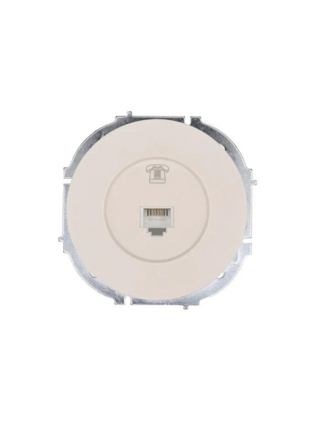 Розетка телефонная СП OSEN RJ11 евро механизм сл. кость LEZARD 743-9088-137