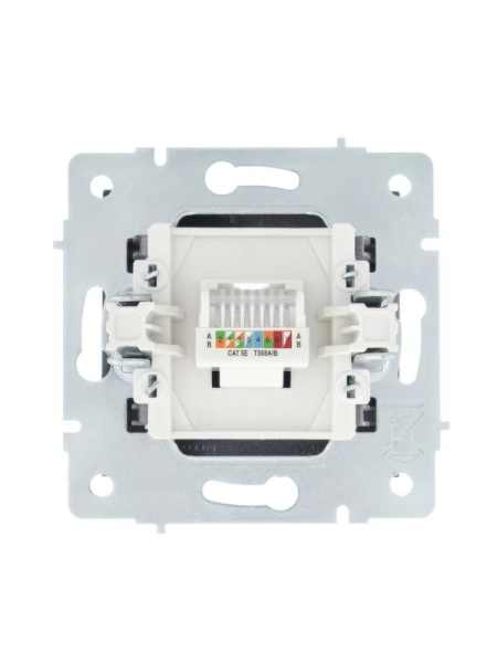 Розетка компьютерная 1-м СП Vesna механизм графит LEZARD 742-3488-139