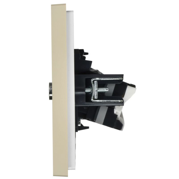 Розетка 2-м TV+RJ45 кат.5E FORTE&PIANO FP436 ваниль IEK FP-AK20-1-K10
