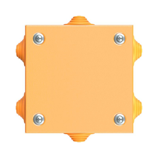 Коробка ответвительная FS 150х150х80мм 4р 450В 32А 10кв.мм нерж. контакт с каб. вводами и клеммн. IP66 сталь. DKC FSK31410
