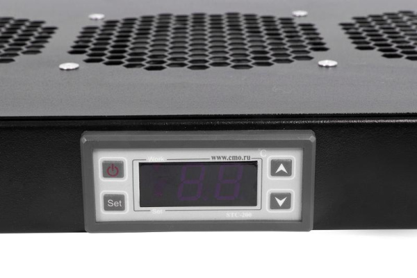 Модуль вентиляторный R-FAN-6K-1U-9005 19дюйм 1U 6 вентиляторов регулир. глуб. 390-750мм с контроллером черн. Rem 1500773