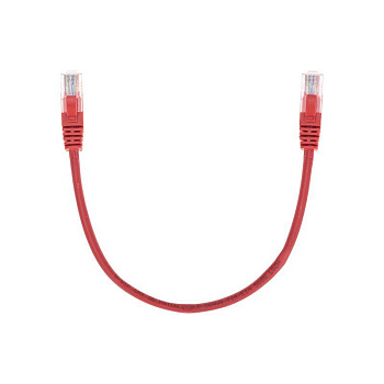 Патч-корд U/UTP CAT 5e RJ45-RJ45 26AWG LSZH красн. 0.3м Rexant 02-0103-03
