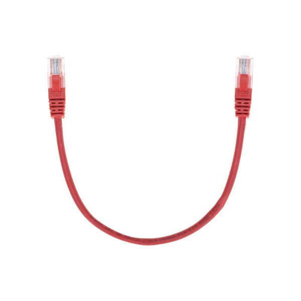 Патч-корд U/UTP CAT 5e RJ45-RJ45 26AWG LSZH красн. 0.3м Rexant 02-0103-03