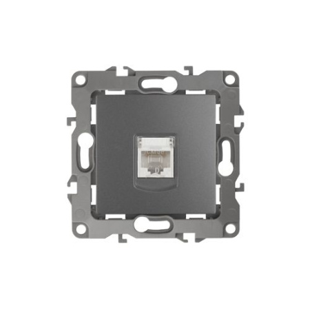 Розетка компьютерная Эра12 12-3107-12 RJ45 графит Эра Б0019350