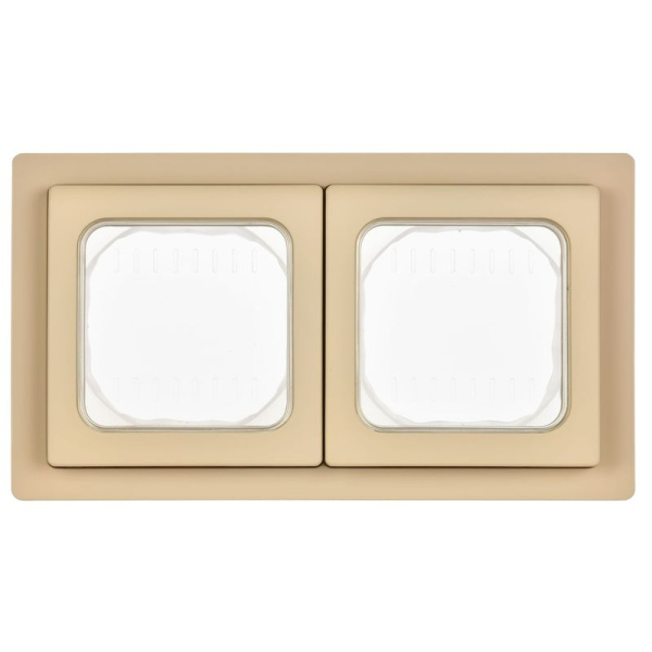 Рамка 2-м СП FLITE Рпро-2-55-ФлХ IP55 хаки IEK FI-M20-32-55-K59