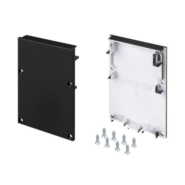 Заглушка SL-LINE-4970 BLACK пластик (уп.2шт) Arlight 029184