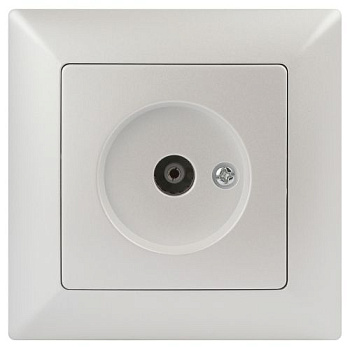 Розетка телевизионная одиночная TV СП Solo 4-301-06 IP20 перламутр Intro Б0053992