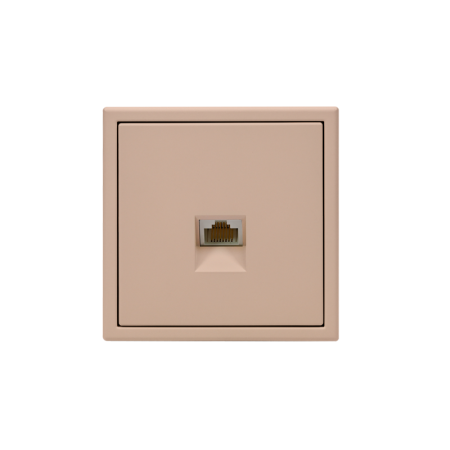 Розетка компьютерная ArtGallery RJ45 кат.5E механизм песочн. SE GAL001283