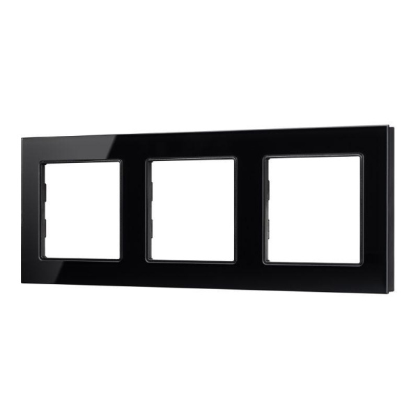 Рамка стеклянная FRM-GLARE-GS-3-BK Arlight 043800