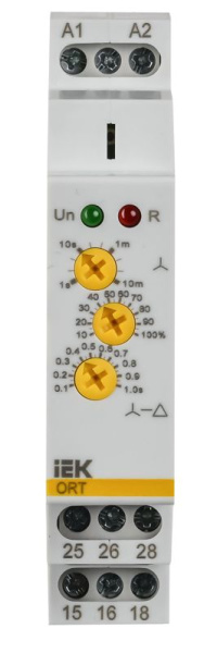 Реле пуска звезда-треугольник ORT 12-230В AC/DC IEK ORT-ST-ACDC12-240V