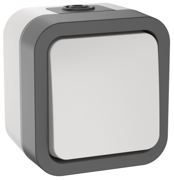 Выключатель кнопочный 1-кл. ОП TORS TS210 10А IP55 бел. IEK TS-V14-0-10-55-K41