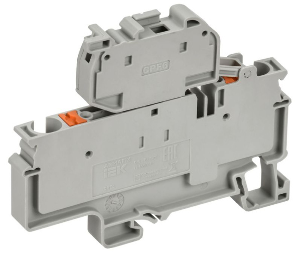 Колодка клеммная ARMAFIX CPF6 с держателем под патронные предохранители IEK AF-CT24-00-22-K03-010