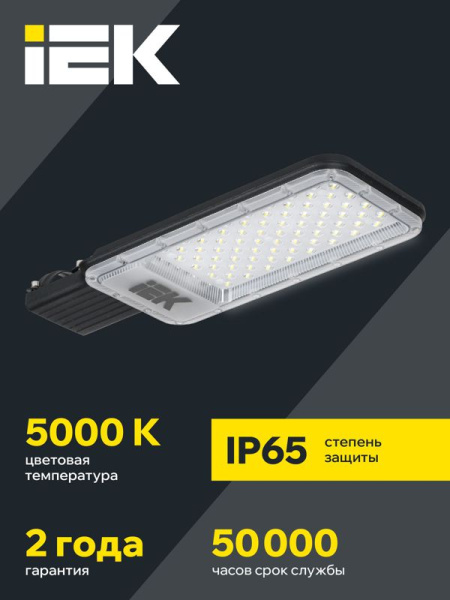Светильник светодиодный ДКУ 1011-100Ш 5000К IP65 консольный IEK LT-DKU1-1011-100-50-K03