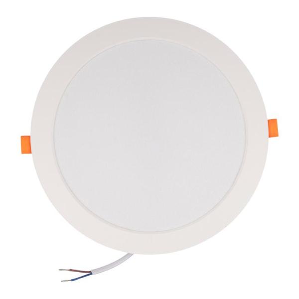 Светильник светодиодный PLED DL7 WH Downlight 24Вт 4000К IP54 220х26мм ДВО встраив. JazzWay 5042568
