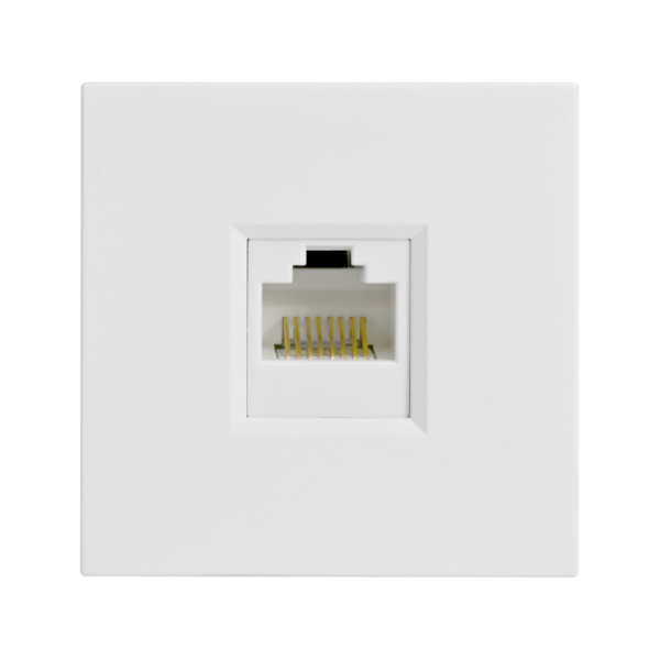 Розетка компьютерная 1-м W45 RJ45 кат.5E для кабель-канала механизм бел. SE RIN-144K5E-B