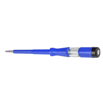 Отвертка-пробник индикаторная шлицевая UVT-M15 190/600В BLUE 190мм Uniel UL-00008481