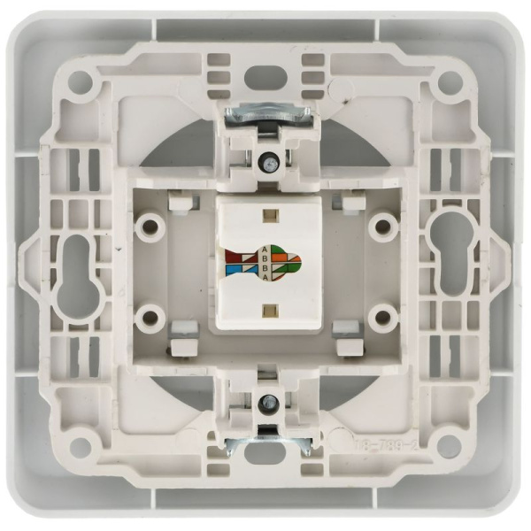 Розетка компьютерная 1-м Вега РК10-ВБ RJ45 кат.5E бел. GENERICA EKV15-K01-DM
