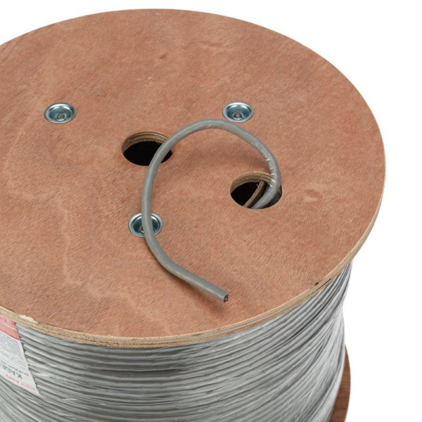 Кабель витая пара F/UTP кат.6 4х2х23AWG LSZH нг(А)-HF INDOOR SOLID CU сер. (305м) Rexant 01-0167