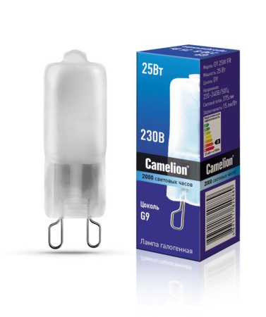 Лампа галогенная 25Вт капсульная матовая G9 2850К 230В Camelion 5558