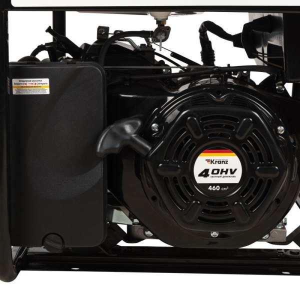 Генератор бензиновый KR8000 8кВт 230В 25л ручной старт KRANZ KR-16-1137