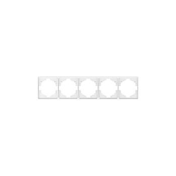 Рамка 5-м ROUND MIELE перламутр Kranz KR-78-0755-1